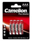 Элемент питания алкалиновый AAA/LR03 1.5В Plus Alkaline LR03-BP4 BL-4 (блист.4шт) Camelion 7369 - Интернет-магазин СМАРТЛАЙФ