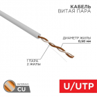 Кабель витая пара U/UTP кат.5E 1х2х24AWG solid CU PVC сер. (м) Rexant 01-0002 - Интернет-магазин СМАРТЛАЙФ