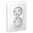 Розетка 2-м СП Blanca 16А IP20 250В без заземл. защ. шторки бел. SE BLNRS000121 - smartlife-ural.ru – Екатеринбург