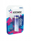 Аккумулятор Li-ion 18650 2600мА.ч с защитой (блист.1шт) КОСМОС KOC18650Li-ion26PBL1 - Интернет-магазин СМАРТЛАЙФ