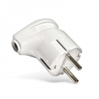 Вилка электрическая угловая 16А 250В с заземл. бел. (еврослот) UNIVersal А105 - smartlife-ural.ru – Екатеринбург