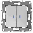 Выключатель 2-кл. СП Эра12 12-1105-01 10А IP20 250В 10AX с подсветкой механизм бел. Эра Б0014657 - smartlife-ural.ru – Екатеринбург