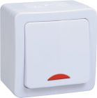 Выключатель 1-кл. ОП Гермес Plus 10А IP54 ВС20-1-1-ГПБ с индикацией цвет клавиши: бел. бел. IEK EVMP11-K01-10-54-EC - smartlife-ural.ru – Екатеринбург