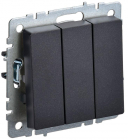 Выключатель 3-кл. СП BRITE ВС10-3-0-БрЧ 10А механизм черн. IEK BR-V30-0-10-K02 - smartlife-ural.ru – Екатеринбург