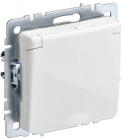 Розетка BRITE РСбш10-3-БрБ 16А IP20 с заземл. защ. шторки с крышкой механизм бел. IEK BR-R16-16-K01 - smartlife-ural.ru – Екатеринбург