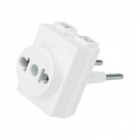 Переходник электрический "Козья ножка" 220В 10А REXANT 11-1065 - smartlife-ural.ru – Екатеринбург