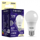 Лампа светодиодная 12Вт А60 3000К Е27 176-264В TOKOV ELECTRIC TKE-A60-E27-12-3K - Интернет-магазин СМАРТЛАЙФ