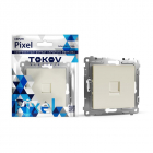 Розетка компьютерная 1-м СП Pixel RJ45 кат.5E механизм беж. TOKOV ELECTRIC TKE-PX-RC1-C02 - Интернет-магазин СМАРТЛАЙФ