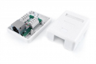 Розетка компьютерная 1-м ОП SB1-1-8P8C-C6-SH-WH RJ45 (8P8C) кат.6 экранир. Dual IDC Hyperline 430236 - smartlife-ural.ru – Екатеринбург