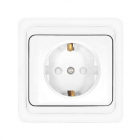 Розетка 1-м СП Валери 16А IP20 с заземл. защ. шторки бел. UNIVersal В0028х - smartlife-ural.ru – Екатеринбург