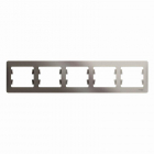 Рамка 5-м Glossa горизонт. платина SE GSL001205 - smartlife-ural.ru – Екатеринбург