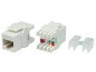 Вставка Keystone Jack RJ45 (8P8C) кат.5E KJ8-8P8C-C5e-180-WH тип 180град. бел. Hyperline 426192 - Интернет-магазин СМАРТЛАЙФ