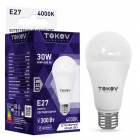 Лампа светодиодная 30Вт А70 4000К Е27 176-264В TOKOV ELECTRIC TKE-A70-E27-30-4K - Интернет-магазин СМАРТЛАЙФ