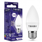 Лампа светодиодная 10Вт С37 4000К Е27 176-264В TOKOV ELECTRIC TKE-C37-E27-10-4K - Интернет-магазин СМАРТЛАЙФ