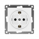 Розетка 1-м СП Афина 16А IP20 с заземл. механизм бел. Universal A0028 - Интернет-магазин СМАРТЛАЙФ