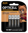 Элемент питания алкалиновый AAA/LR03 (блист. 4шт) Professional Opticell 5052002 - Интернет-магазин СМАРТЛАЙФ