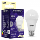 Лампа светодиодная 15Вт А60 3000К Е27 176-264В TOKOV ELECTRIC TKE-A60-E27-15-3K - Интернет-магазин СМАРТЛАЙФ