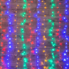 Гирлянда светодиодная "Светодиодный Дождь" 1.5х1.5м 144LED мультиколор 12Вт 230В IP20 свечение с динамикой с контроллером провод прозр. Neon-Night 235-039 - smartlife-ural.ru – Екатеринбург