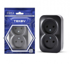 Розетка 2-м ОП Frea 16А IP20 250В без заземл. АБС-пластик карбон TOKOV ELECTRIC TKE-FR-R2-C14 - smartlife-ural.ru – Екатеринбург