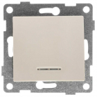 Выключатель 1-кл. СП Bravo 10А 250В с индикацией механизм беж. GUSI С10В18-003 - smartlife-ural.ru – Екатеринбург