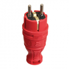 Вилка прямая с заземл. IP44 каучук красн. TOKOV TKE-C13-KV-Z - smartlife-ural.ru – Екатеринбург