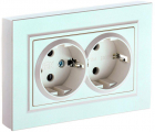 Розетка 2-м СП BRITE РС12-3-БрЖ 16А в сборе с заземл. без защ. шторок жемчуж. IEK BR-R21-16-K36-F - smartlife-ural.ru – Екатеринбург