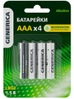 Элемент питания алкалиновый AAA/LR03 Alkaline (блист.4шт) GENERICA ABT-LR03-ST-L04-G - Интернет-магазин СМАРТЛАЙФ