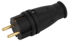 Вилка VX10-B-IP44 16А IP44 прямая с заземл. каучук черн. ЭРА Б0055414 - smartlife-ural.ru – Екатеринбург