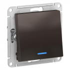 Переключатель проходной 1-кл. СП AtlasDesign 10А IP20 (сх. 6а) 10AX с подсветкой механизм мокко SE ATN000663 - smartlife-ural.ru – Екатеринбург