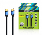 Кабель видео HDMI-HDMI ELX-VC01-HDMI 4К 60Гц 2м PVC+металл коробка черн. Ergolux 15299 - Интернет-магазин СМАРТЛАЙФ