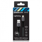 Кабель USB-Lightning ELX-CDC10-C09 3А 1.2м сер. нейлон зарядка+ПД коробка Ergolux 15311 - Интернет-магазин СМАРТЛАЙФ