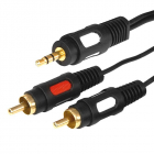 Шнур 3.5 Stereo Plug - 2RCA Plug 1.5м (GOLD) Rexant 17-4232 - Интернет-магазин СМАРТЛАЙФ