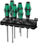 Набор отверток 334/6 Rack Kraftform Plus Lasertip 6 предметов (PH 1х80/2х100; SL 0.5х3.0х80/0.8х4.0х100/1.0х5.5х125/1.2х6.5х150) Wera WE-105650 - smartlife-ural.ru – Екатеринбург