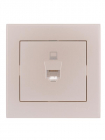 Розетка компьютерная 1-м СП Rain RJ45 жемчуж./бел. перламутр. LEZARD 703-3030-139 - smartlife-ural.ru – Екатеринбург