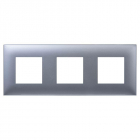 Рамка 3-м 6мод. Avanti "Закаленная сталь" DKC 4404906 - smartlife-ural.ru – Екатеринбург
