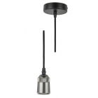 Патрон декоративный DLC-T-S31/E27 TS/1M/BL PEARL BLACK Techno провод 1м и крепление алюм. Uniel UL-00005287 - smartlife-ural.ru – Екатеринбург
