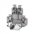 Клемма двухуровневая винтовой зажим 4 точки подключения 4кв.мм сер. DKC KRUK-5-PV - smartlife-ural.ru – Екатеринбург