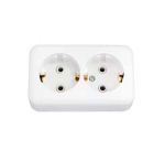 Розетка 2-м ОП 16А IP20 с заземл. бел. Bylectrica РА16-250 - smartlife-ural.ru – Екатеринбург