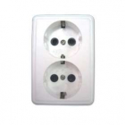 Розетка 2-м ОП 16А IP20 с заземл. бел. БЕЛТИЗ Молодечно РА16-014 - smartlife-ural.ru – Екатеринбург