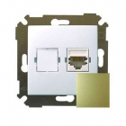 Розетка компьютерная СП Simon34 RJ45 механизм бронз. Simon 34598-036 - smartlife-ural.ru – Екатеринбург