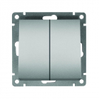 Выключатель 2-кл. СП Афина 10А IP20 механизм серебр. Universal A0023-S - smartlife-ural.ru – Екатеринбург