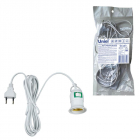 Патрон DLC-P-T50B/E27 2M WHITE подвесной с выключателем и штепсельной вилкой 200см цоколь Е27 бел. Uniel UL-00007434 - smartlife-ural.ru – Екатеринбург