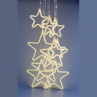 Гирлянда светодиодная "Занавес" "Неоновые звезды" ЕGNIG-ST 2.4х0.8м IP20 тепл. бел. 8 режимов Эра Б0051877 - smartlife-ural.ru – Екатеринбург