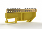 Шина PE "земля" на DIN-изоляторе 6х9мм 12 отвер. латунь TOKOV ELECTRIC TKE-BCB-69-12-DIN/PE - smartlife-ural.ru – Екатеринбург