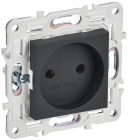Розетка SKANDY 10А без заземл. без защ. шторок SK-R02G графит IEK SK-R10-10-K53 - smartlife-ural.ru – Екатеринбург
