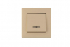 Выключатель 1-клав. с подсветкой Karea RIZZ крем Makel 88010021 - smartlife-ural.ru – Екатеринбург
