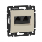 Розетка компьютерная 2-м СП Valena RJ45 кат.5E UTP на захватах механизм сл. кость Leg 774131 - smartlife-ural.ru – Екатеринбург