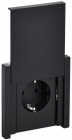 Розетка СП FORTE&PIANO16А IP44 FP119 с заземл. защ. шторки с крышкой безвинт. крепл. черн. IEK FP-R16-16-1-44-K02 - smartlife-ural.ru – Екатеринбург