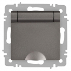 Розетка 1-м СП Accent 6-203-09 16А IP20 250В 2P+E Schuko с крышкой AL/CU титан Intro Б0063471 - smartlife-ural.ru – Екатеринбург