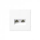 Розетка компьютерная 2-м ArtGallery RJ45 + RJ45 кат.5E механизм бел. SE GAL000185 - smartlife-ural.ru – Екатеринбург